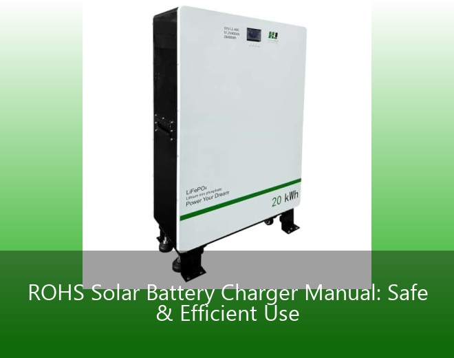 ROHS Solar Battery Charger Manual: Safe & Efficient Use